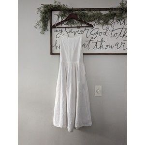 Faherty White Spaghetti Strap Dress XS